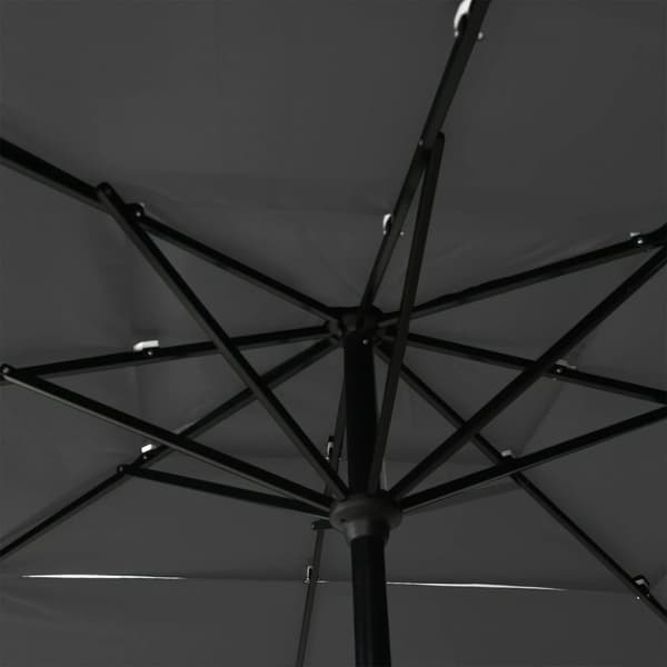 Parasoll & solskydd - Living Trädgårdsparasoll med aluminiumstång 2,5x2,5 m antracit
