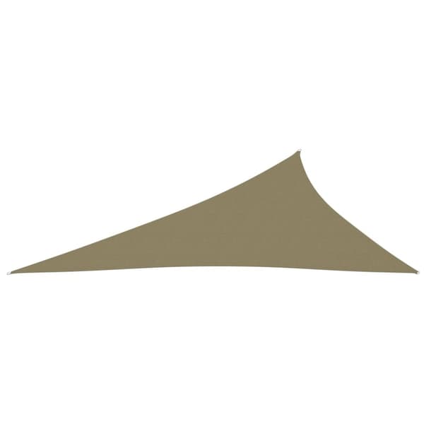 Parasoller og solskærme - Living solsejl 4x5x6,4 m trekantet oxfordstof beige