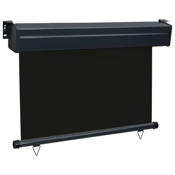 Parasoller og solskærme - Living sidemarkise til altan 105x250 cm sort