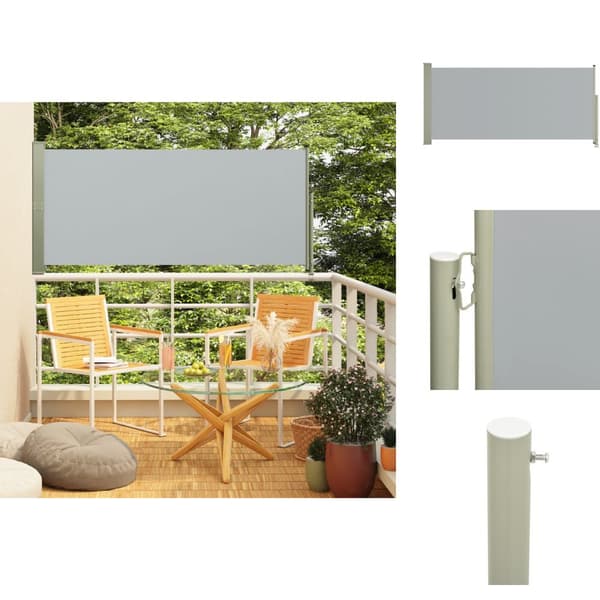 Parasoll & solskydd - Living Infällbar sidomarkis 140x300 cm grå
