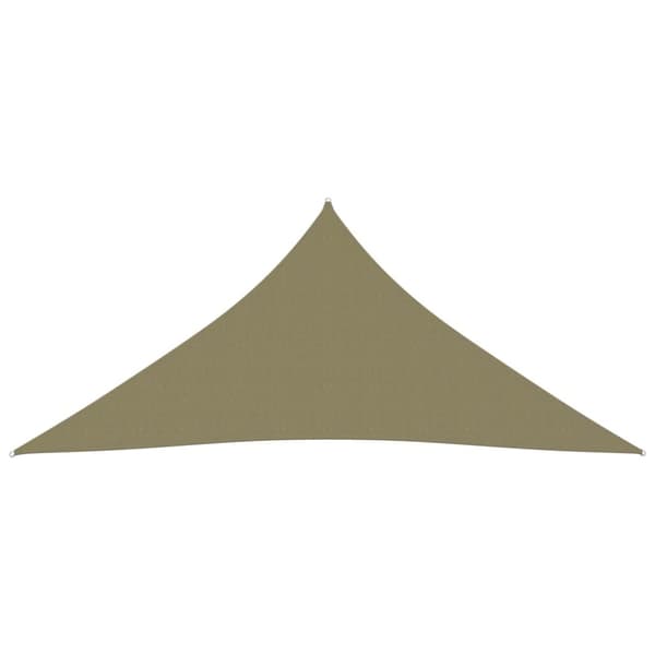 Päivän- & aurinkovarjot - Living Aurinkopurje Oxford-kangas kolmio 4,5x4,5x4,5 m beige