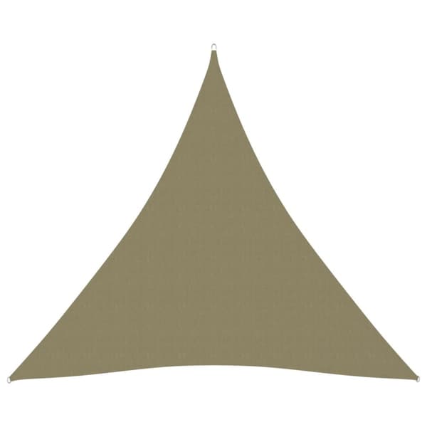 Päivän- & aurinkovarjot - Living Aurinkopurje Oxford-kangas kolmio 4,5x4,5x4,5 m beige
