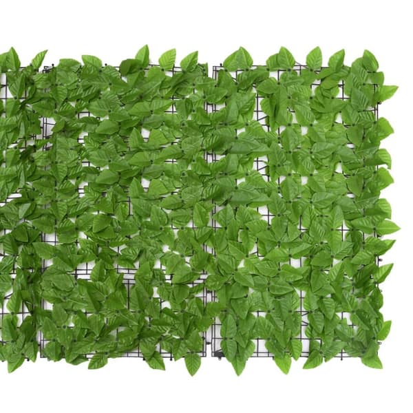 Päivän- & aurinkovarjot - Living Parvekkeen suoja vihreillä lehdillä 300x100 cm