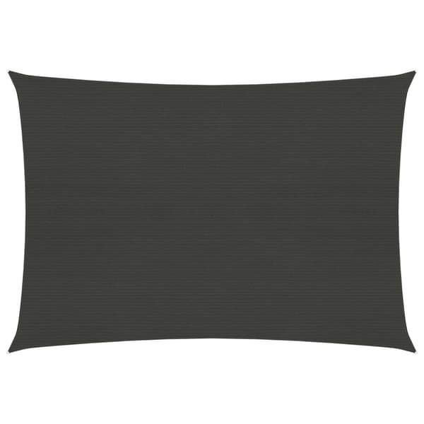 Parasoller og solskærme - Living solsejl 160 g/m² 5x6 m HDPE antracitgrå