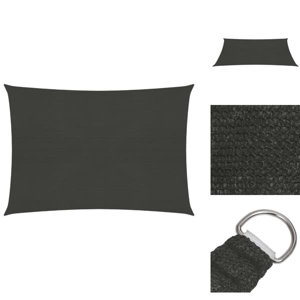 Päivän- & aurinkovarjot - Living Aurinkopurje 160 g/m² antrasiitti 5x6 m HDPE