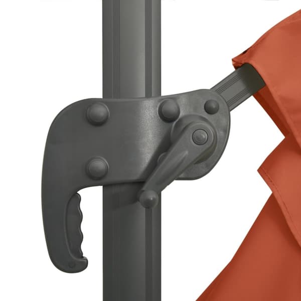 Parasoll & solskydd - Living Frihängande parasoll med ventilation terrakotta 300x300 cm