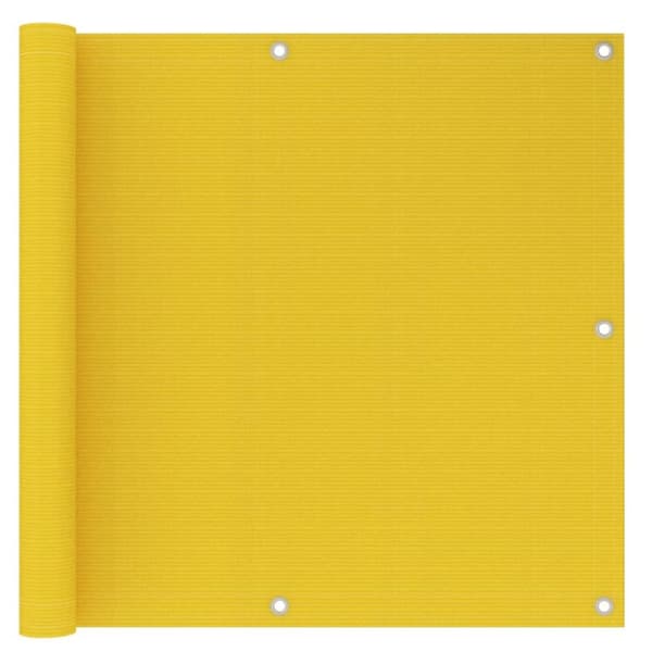 Päivän- & aurinkovarjot - Living Parvekkeen suoja keltainen 90x300 cm HDPE