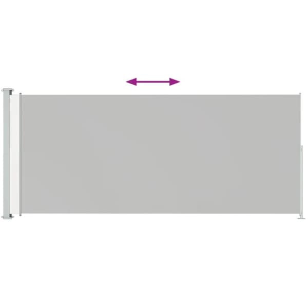 Päivän- & aurinkovarjot - Living Sisäänvedettävä terassin sivumarkiisi 180x500 cm kerma