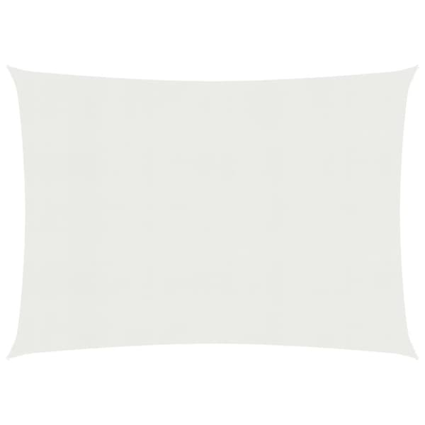 Parasoller og solskærme - Living solsejl 160 g/m² 3,5x5 m HDPE hvid