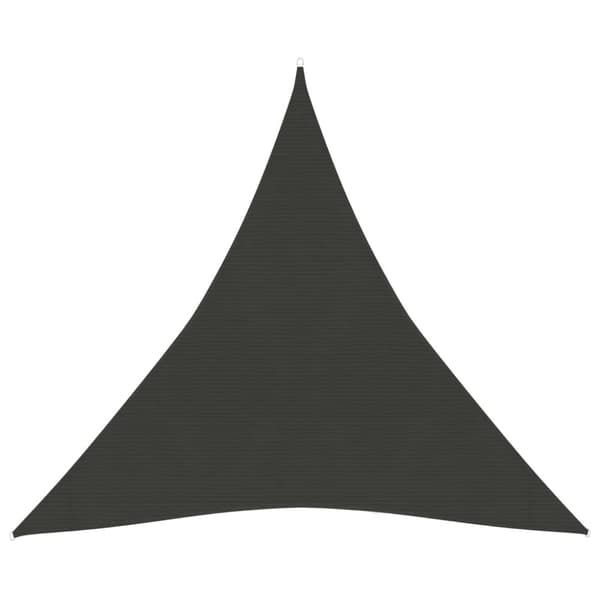 Parasoller og solskærme - Living solsejl 160 g/m² 4,5x4,5x4,5 m HDPE antracitgrå