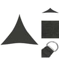 Miniatyrbillede 1 af 7: Parasoller og solskærme - Living solsejl 160 g/m² 4,5x4,5x4,5 m HDPE antracitgrå