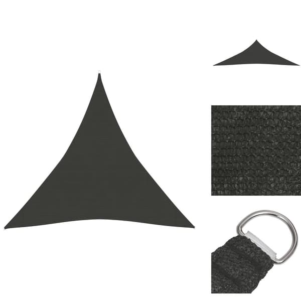 Parasoll & solskydd - Living Solsegel 160 g/m² antracit 4,5x4,5x4,5 m HDPE