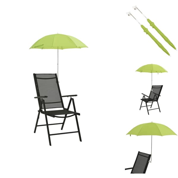 Parasoller og solskærme - Living parasoller til campingstol 2 stk. 105 cm grøn