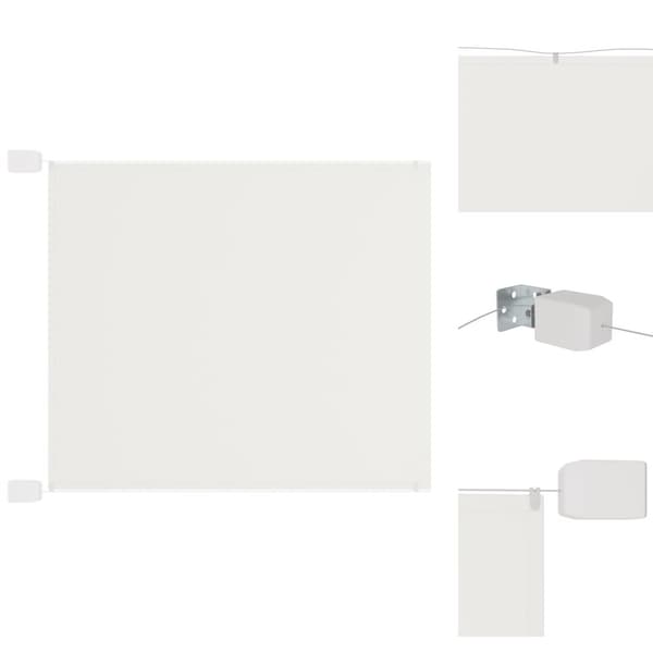 Parasoll & solskydd - Living Markis vertikal vit 140x800 cm oxfordtyg