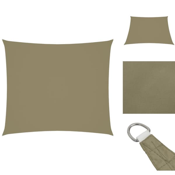 Päivän- & aurinkovarjot - Living Aurinkopurje Oxford-kangas suorakaide 2,5x3 m beige