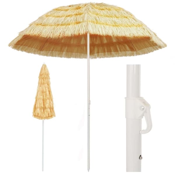 Päivän- & aurinkovarjot - Living Rantavarjo luonnollinen 240 cm Havaijityyli