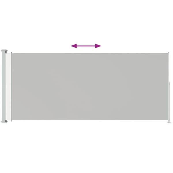 Päivän- & aurinkovarjot - Living Sisäänvedettävä terassin sivumarkiisi 200x500 cm kerma