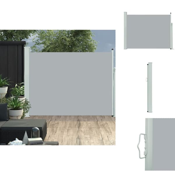 Parasoll & solskydd - Living Infällbar sidomarkis 140x500 cm grå