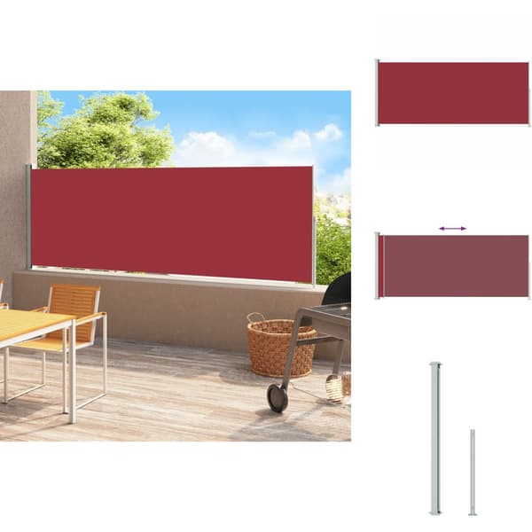 Parasoll & solskydd - Living Infällbar sidomarkis 180x500 cm röd