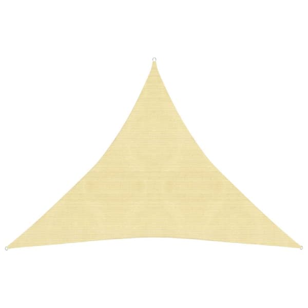 Solsegel 160 g/m² beige 3x3x3 m HDPE - Solsegel - Solskydd - Home & Living