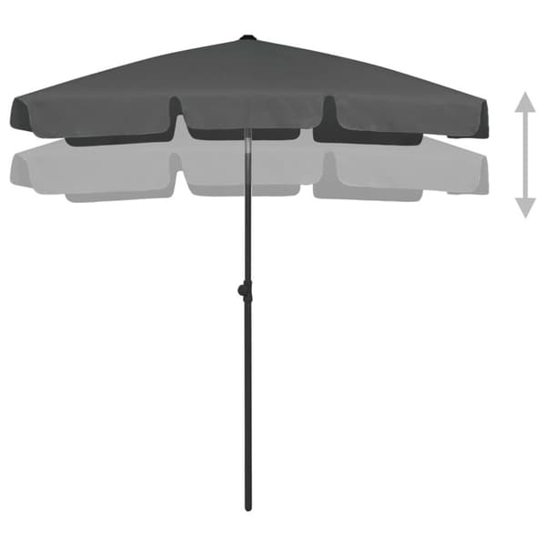 Strandparasoll antracit 180x120 cm - Strandparasoll - Parasoll - Home & Living