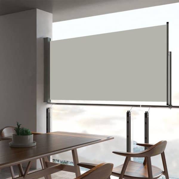 Sisäänvedettävä terassin sivumarkiisi 80x300 cm kerma - Sivumarkiisi - Sivumarkiisit - Home & Living