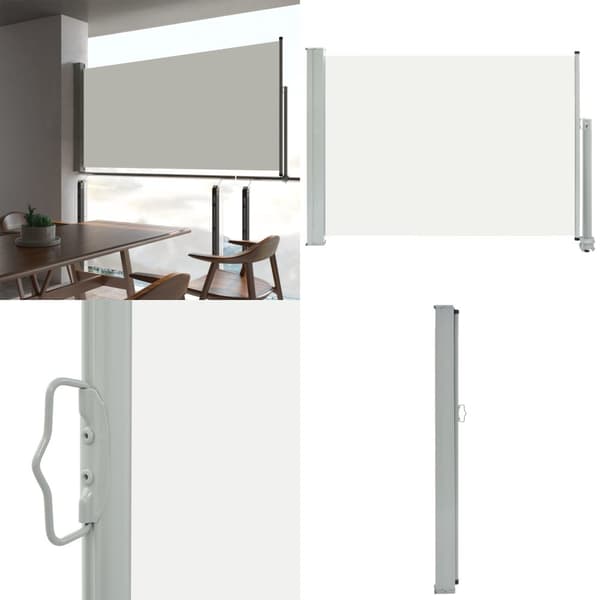 Sisäänvedettävä terassin sivumarkiisi 80x300 cm kerma - Sivumarkiisi - Sivumarkiisit - Home & Living