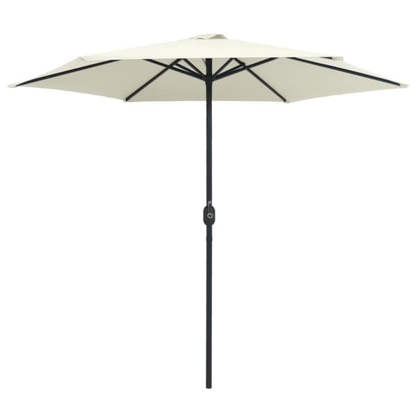 Trädgårdsparasoll med aluminiumstång 270x246 cm sandvit - Parasoll - Halvt Parasoll - Home & Living