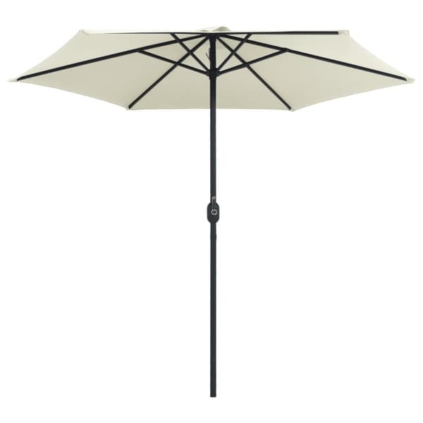 Trädgårdsparasoll med aluminiumstång 270x246 cm sandvit - Parasoll - Halvt Parasoll - Home & Living