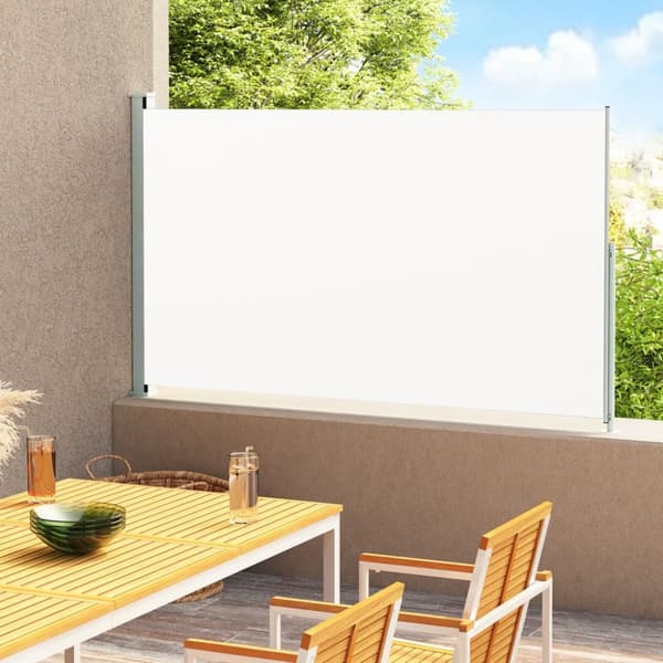 Sammenrullelig sidemarkise til terrassen 180x300 cm cremefarvet - Sidemarkise - Sidemarkiser - Home & Living