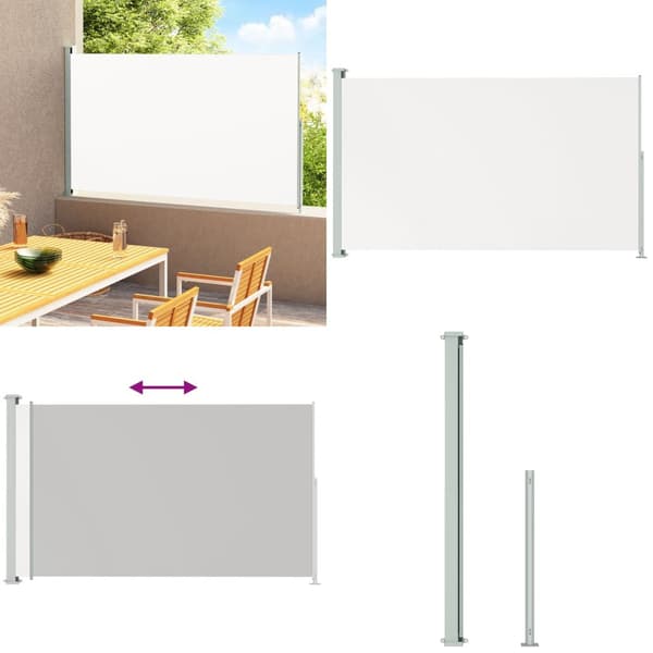 Sisäänvedettävä terassin sivumarkiisi 180x300 cm kerma - Sivumarkiisi - Sivumarkiisit - Home & Living