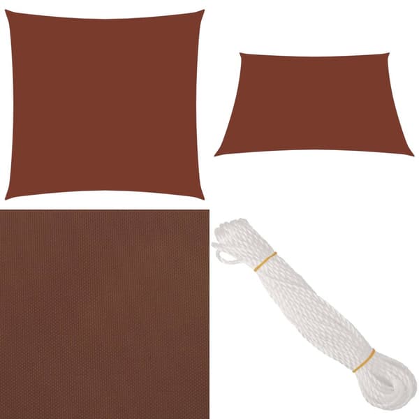 Solsegel oxfordtyg fyrkantigt 3x3 m terrakotta - Solsegel - Solskydd - Home & Living