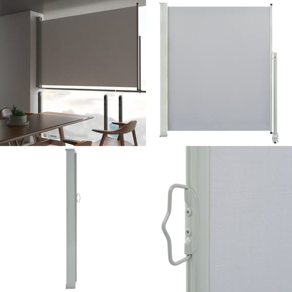 Infällbar sidomarkis 160 x 300 cm grå - Sidomarkis - Sidomarkiser - Home & Living