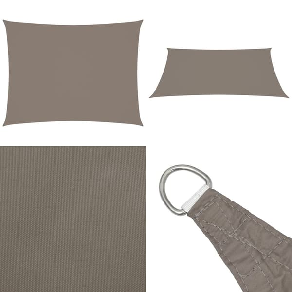 Solsegel oxfordtyg rektangulärt 2,5x3,5 m taupe - Solsegel - Solskydd - Home & Living