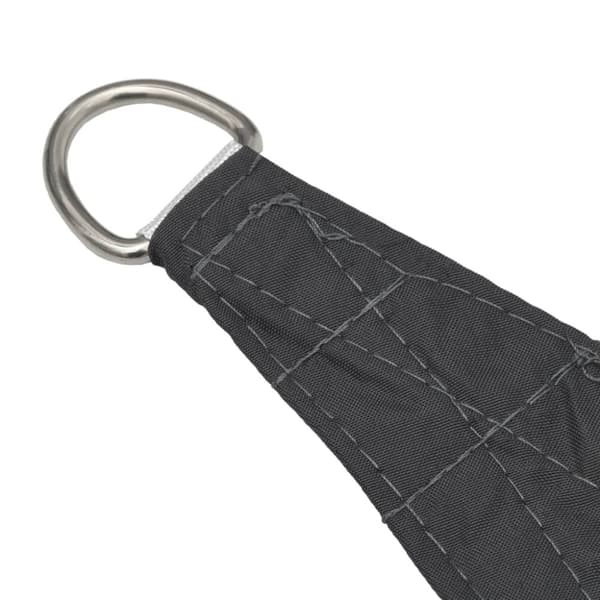 Solsegel oxfordtyg trekantigt 4x4x4 m antracit - Solsegel - Solskydd - Home & Living