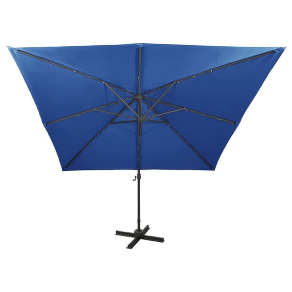 Riippuva aurinkovarjo tangolla ja LED-valoilla taivaans. 300 cm - Päivänvarjo - Päivänvarjot Aurinkovarjo - Home & Living