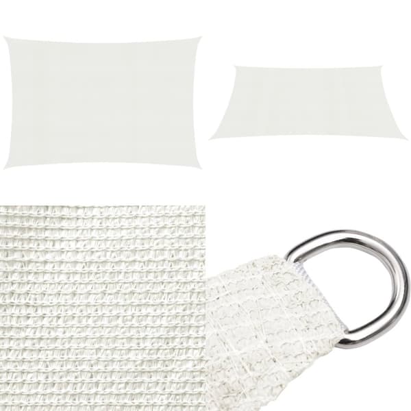 Solsejl 2x5 m 160 g/m² HDPE hvid - Solsejl - Solskærm - Home & Living