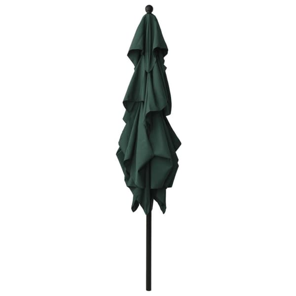Parasol med aluminiumsstang i 3 niveauer 2,5x2,5 m grøn - Parasol - Parasoller - Home & Living