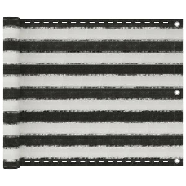 Parvekkeen suoja HDPE 75x300 cm antrasiitti ja valkoinen - Parvekkeen Suoja - Parvekkeen Suojat - Home & Living