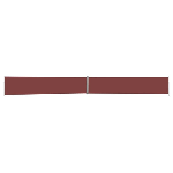 Sammenrullelig sidemarkise til terrassen 140x1200 cm brun - Sidemarkise - Sidemarkiser - Home & Living