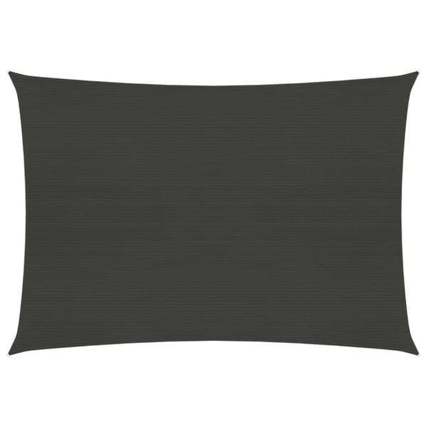 Solsejl 2,5x3 m 160 g/m² HDPE antracitgrå - Solsejl - Solskærm - Home & Living