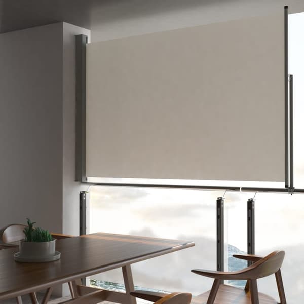 Sammenrullelig sidemarkise til terrassen 160 x 300 cm creme - Sidemarkise - Sidemarkiser - Home & Living