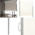 Miniatyrbillede 1 af 10: Sammenrullelig sidemarkise til terrassen 160 x 300 cm creme - Sidemarkise - Sidemarkiser - Home & Living