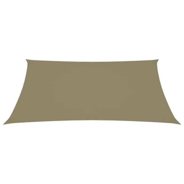 Solsegel oxfordtyg rektangulärt 3x5 m beige - Solsegel - Solskydd - Home & Living
