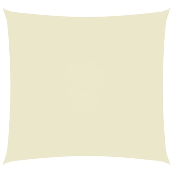 Solsejl 2,5x3 m rektangulær oxfordstof cremefarvet - Solsejl - Læsejl - Home & Living