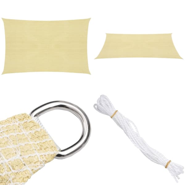 Solsegel 160 g/m² beige 2,5x3 m HDPE - Solsegel - Solskydd - Home & Living
