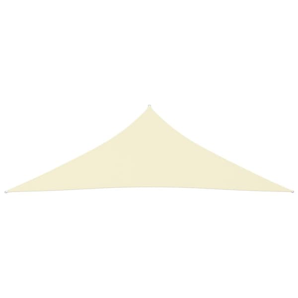 Solsegel oxfordtyg trekantigt 2,5x2,5x3,5 m gräddvit - Solsegel - Solskydd - Home & Living