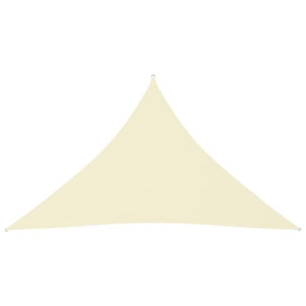 Solsegel oxfordtyg trekantigt 2,5x2,5x3,5 m gräddvit - Solsegel - Solskydd - Home & Living
