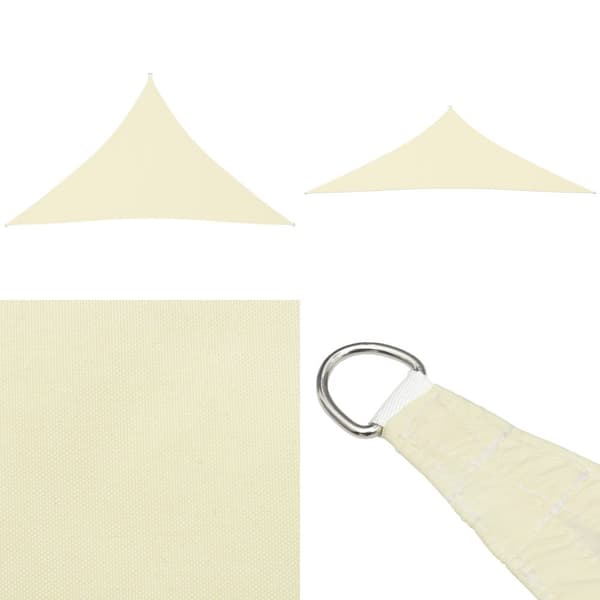 Solsegel oxfordtyg trekantigt 2,5x2,5x3,5 m gräddvit - Solsegel - Solskydd - Home & Living