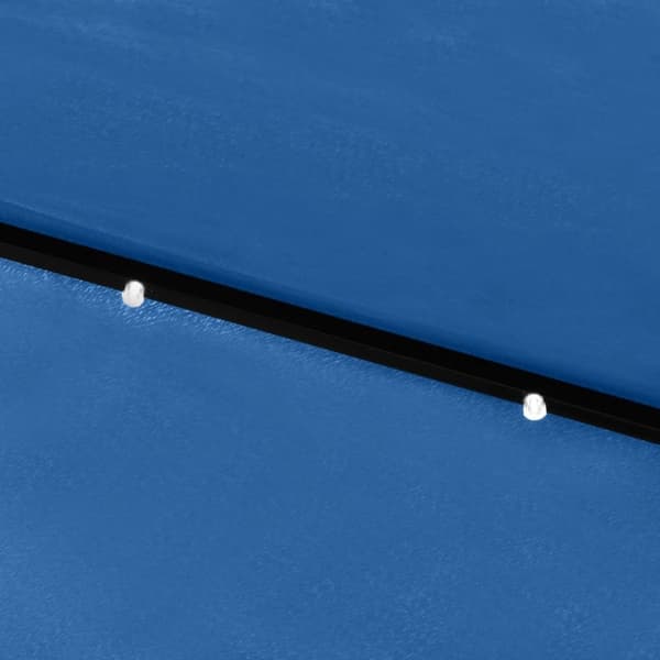 Aurinkovarjo LED-valot ja terästanko 2x3 m taivaansininen - Päivänvarjo - Päivänvarjot - Home & Living